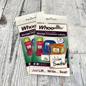 Whoozems Storage Container Labels